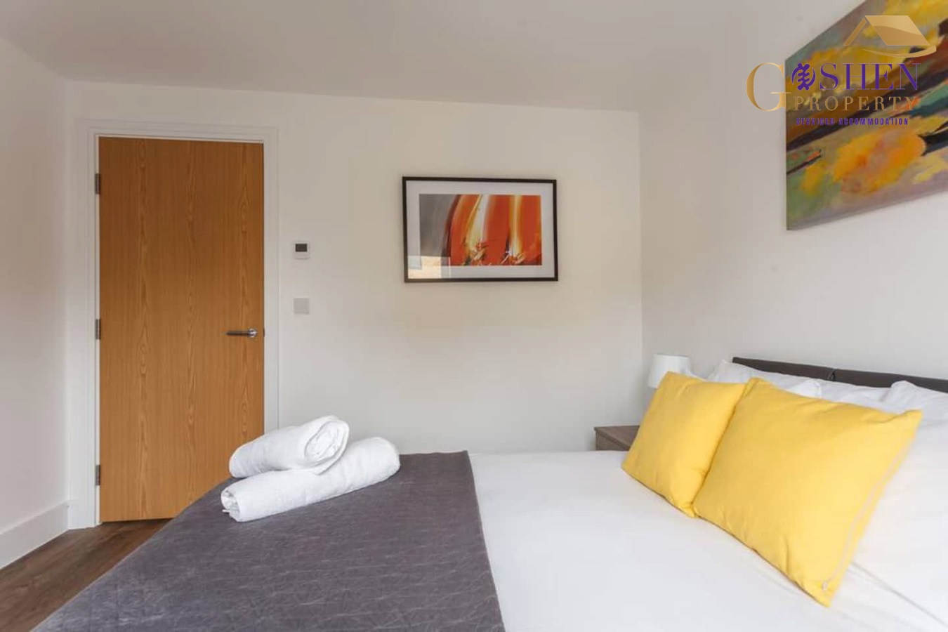 Goshen Serviced Accommodation Apartments 19 Deanery Court - Bedroom